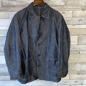 프랭클린 테일러드 실크 혼방 데님 커버올 size 3 일본제