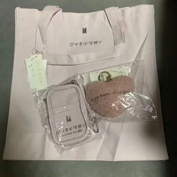 젤라또피케 BTS 핑크 토트백, 파우치, 참