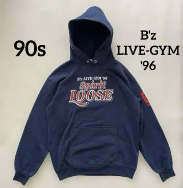 레어 B'z SPIRIT LOOSE 후드티 네이비 vintage