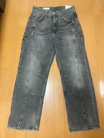 ZARA 그레이 배기 핏 데님