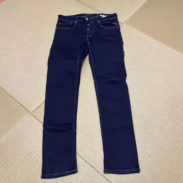 REPLAY 다크 블루 슬림핏 데님