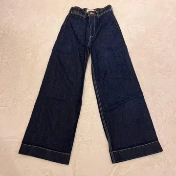 AZUL by moussy 와이드 데님 S 인디고 면 하이웨스트