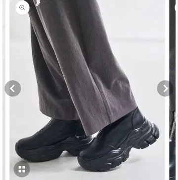 새상품 ORIENTALTRAFFIC 프론트 지퍼 스니커즈 밑창 부츠 L