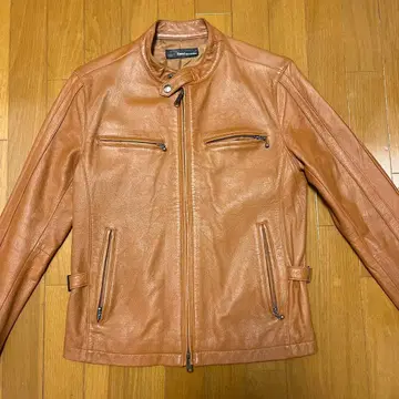 하프 레더 가죽 자켓