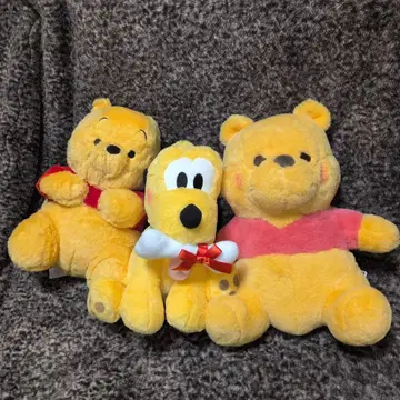 [새상품] 곰돌이 푸우 플루토 봉제 인형 세트