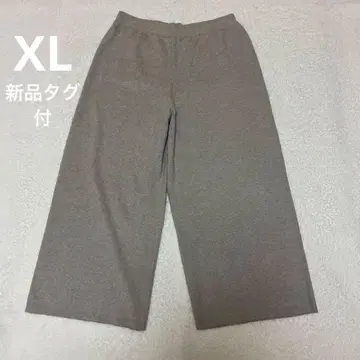 택 포함 새상품 두클라쎄 와이드 니트 팬츠 XL 빅 사이즈 베이지