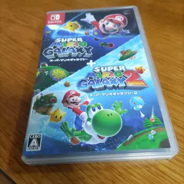 새상품급 슈퍼 마리오 갤럭시 + 슈퍼 마리오 갤럭시 2 스위치