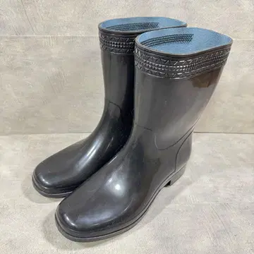 최종 가격 인하 아킬레스 장화 레인부츠 블랙 25.5cm