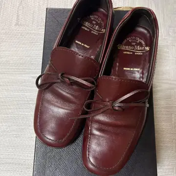Silvano Mazza 버건디 가죽 신발 실바노마짜