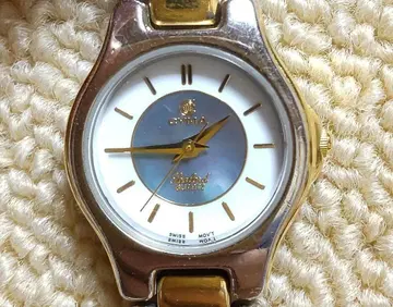 [가동품 레어] CYMA Sealord 여성용 손목시계 쿼츠 쉘 다이얼