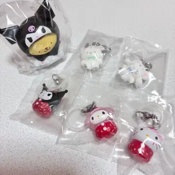 즉시 발송 산리오 포근포근 스노우 딸기 메지루시 키티 시나몬 마이멜로디
