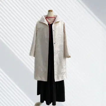 시로무쿠 코트 기모노 리메이크