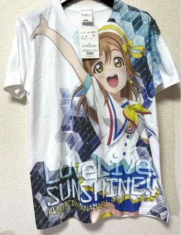 러브 라이브! 선샤인 풀 그래픽 T셔츠 쿠니키다 하나마루