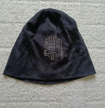 스컬 모티브 니트 모자 기무라 타쿠야