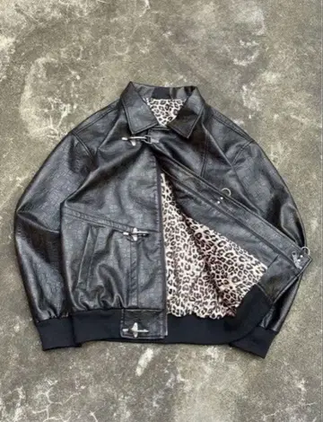 Belvet 가죽 파이어맨 자켓 라이더 자켓 블랙