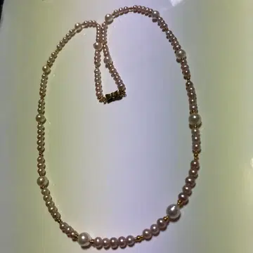 담수 진주 롱 목걸이