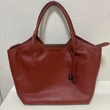 349 새상품급 마더하우스 핸드백 가죽 브라운