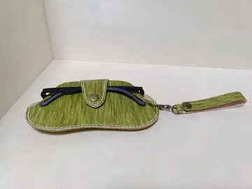 천연 가죽 수제 염색 안경 케이스 | 핸드메이드 | 스트랩 포함