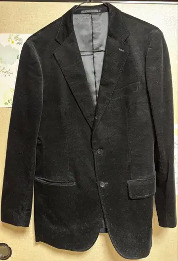 블랙 코듀로이 테일러드 자켓