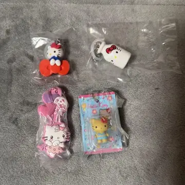헬로키티 가챠가챠 패키지 미니어처 컬렉션 표식 키링