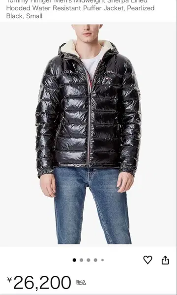 TOMMY 타미힐피거 패딩 자켓 경량 발수 가공/블랙