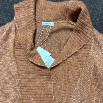 새상품 오렌지 숄카라 니트 가디건