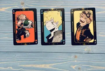 바쿠고 카츠키 카드놀이 금박 3장 세트 히로아카 바쿠고 카츠키 스팀펑크