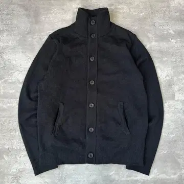 ZARA 스탠드 카라 가디건 니트 블루종 포켓 Y2K 오피스