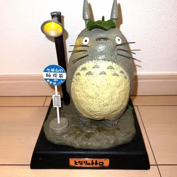 지브리 라이트업 디오라마 토토로와 버스 정류장 이웃집 토토로 피규어