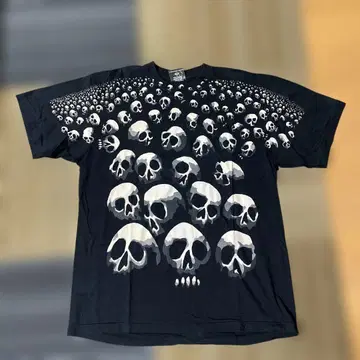 ROCK EAGLE 스컬 프린트 T셔츠 XL