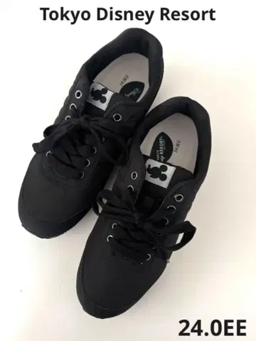 [새상품] 도쿄 디즈니 리조트 블랙 스니커즈 24cm