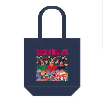 100억년 LOVE 토트백 네이비 아트워크