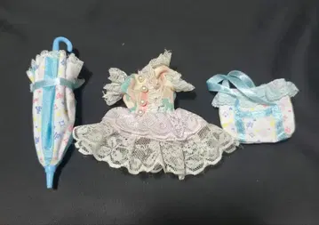 리카짱 옷 갈아입기 의류 세트 드레스 우산 백