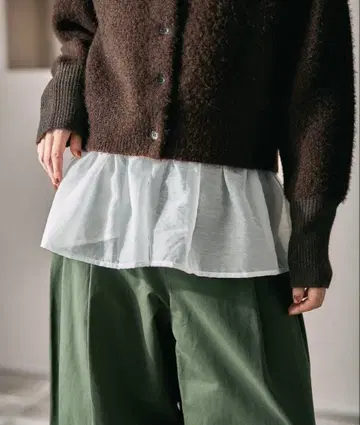 LEPSIM 소매 모듬 레이어드 화이트