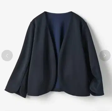 두클라쎄 네이비 노카라 자켓 XXL