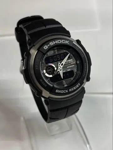 CASIO G-SHOCK G-300 아날로그 디지털 시계 블랙