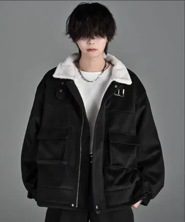 [ ADRER ] B-3 melton / boa flight jacket