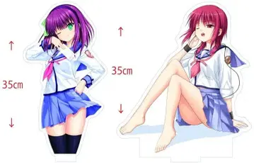 AngelBeats!/특대형 아크릴 스탠드 2종/유리/이와사와/엔젤비츠