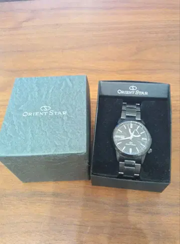 ORIENT STAR 자동 와인딩 손목시계 블랙 오리엔트 스타