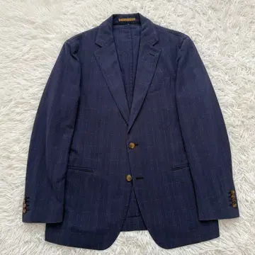 LARDINI 라르디니 자켓 52 네이비 체크 이탈리아제