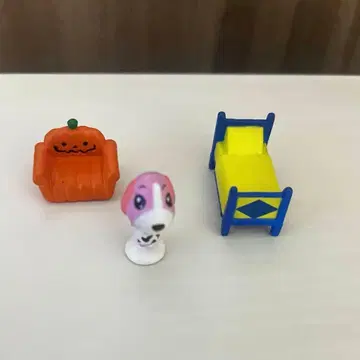 [레트로품] 동물의 숲+ 숲을 만들자 피규어 페리네 가구 인형 세트