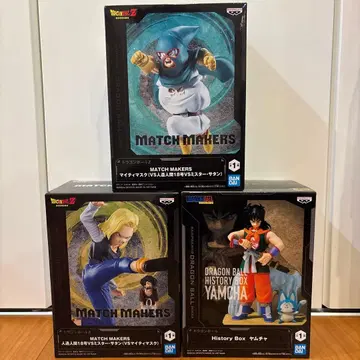 드래곤볼 Z 인조인간 18호, 미스터 사탄 등 피규어 3체 세트