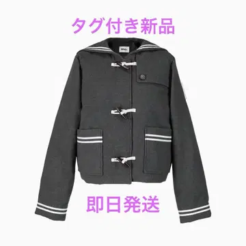 택 포함 새상품 bibiy SAILOR JACKET 더플 코트 그레이