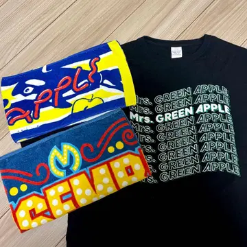 Mrs. GREEN APPLE T셔츠 타월 묶음 판매