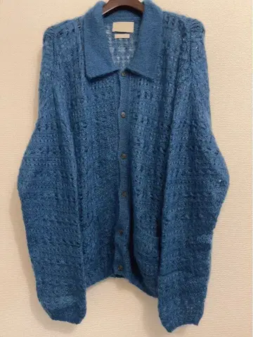 yoke MOHAIR SILK MESH KNIT SHIRT sample