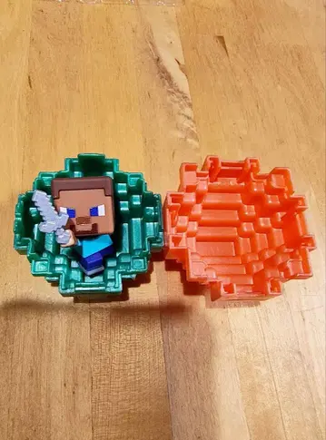 마인크래프트 스폰 에그 미니 피규어 검을 든 스티브 익명 배송