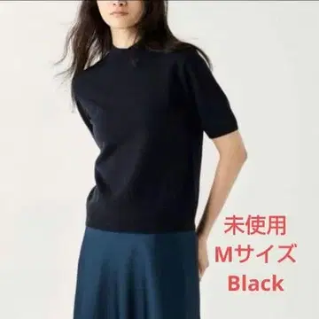 [ 미사용 택 포함 ] UNIQLO M Black 캐시미어 모크넥 스웨터