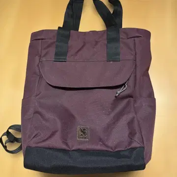 CHROME 버건디 토트 백팩 방수