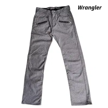 Wrangler 하운드투스 코튼 소재 팬츠 신치 벨트 85173