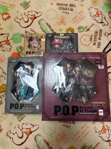 미개봉 POP Strong Edition 루피, 상디, 초파 4체